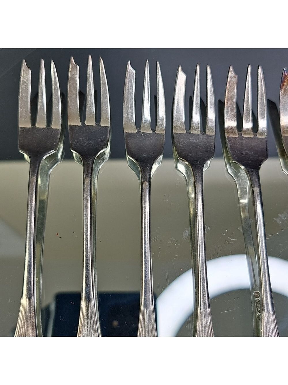 Gero 90 Collectible Forks Set Of 8pcs 5.5inch Netherlands - Picture 5 of 13